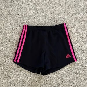 Girl’s athletic shorts. Size: 10-12. Brand adidas.